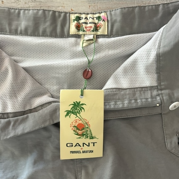 NWT Gant The MB Tennis Short Bathingsuit Swim Trunks Purpose Grey Sz Large - Picture 4 of 9